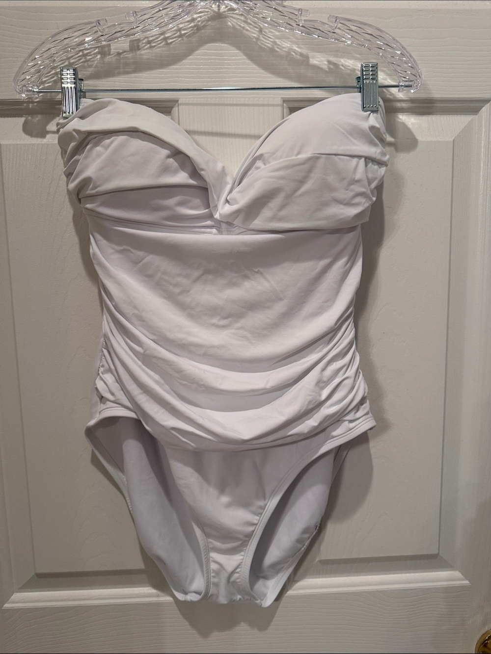 Lilly Pulitzer White Strapless One-Piece Swimsuit